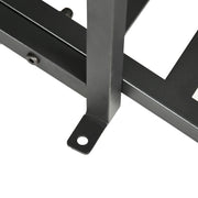 Outsunny 184cm Metal Arch Garden Garden Bridge, Safety Siderails, Arc Footbridge for Garden Creek, Stream, Pond, Black AOSOM
