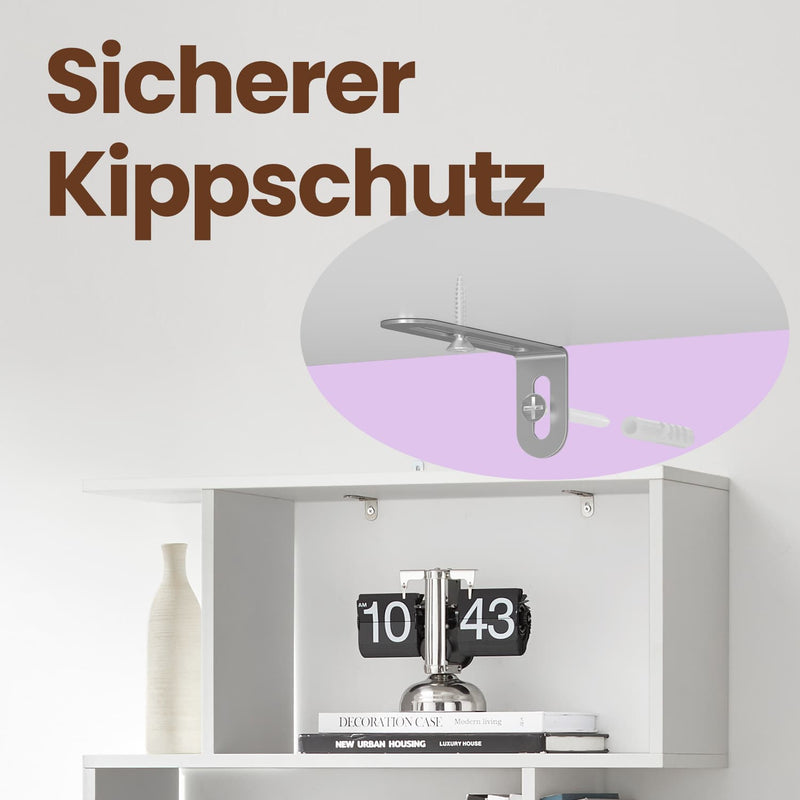 6 Tier Wooden Bookcase and Room Divider for Home Office or Living Room by Vasagle