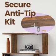 6 Tier Bookshelf and Room Divider Open Storage Bookcase for Living Room by Vasagle