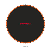 Replacement Trampoline Mat with Spring Tool 72 V Hooks for 12ft Trampoline 14cm Springs Orange by SPORTNOW AOSOM