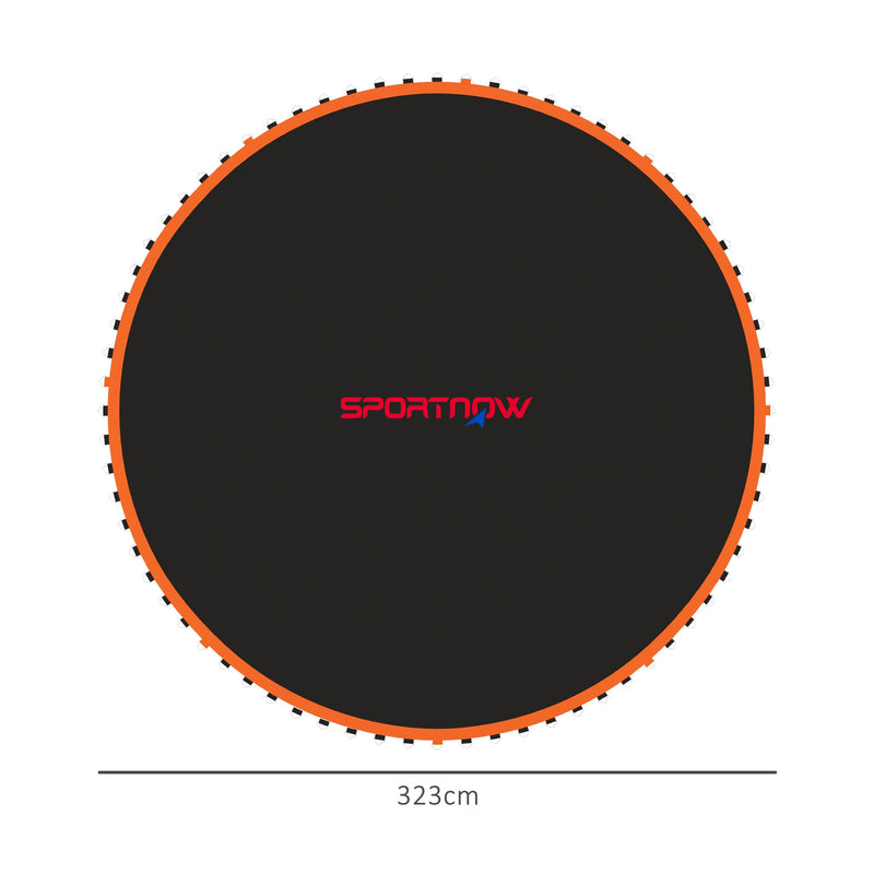Replacement Trampoline Mat with Spring Tool 72 V Hooks for 12ft Trampoline 14cm Springs Orange by SPORTNOW AOSOM