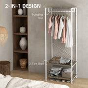 Hallway Coat Rack With Shoe Storage Bench and Hooks Ideal for Entryway Organisation Grey
