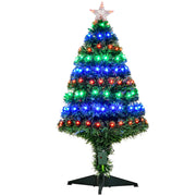 Studio view of the 3ft green tree with multicolour lights on a plastic stand