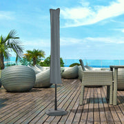 Waterproof Garden Parasol Cover for Year Round Protection Fits Most Outdoor Umbrellas Grey Outsunny