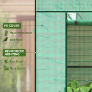 Walk In Greenhouse 77 x 196cm with Shelves For Growing Plants and Seedlings