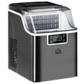 Compact Countertop Ice Maker with 3.2L Capacity and LCD Display for Home Use Black