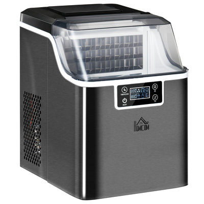 Compact Countertop Ice Maker with 3.2L Capacity and LCD Display for Home Use Black