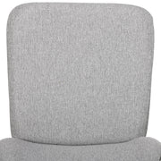 Set of 4 Upholstered Bar Stools with Backs Steel Legs for Kitchen or Dining Room Light Grey AOSOM