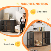 Indoor Dog Crate for Large Dogs with Anti Chew Mesh and Single Door 100cm by PawHut