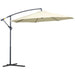 Image of a Cream Overhanging Garden Parasol