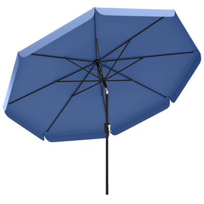 3m Garden Parasol with Adjustable Tilt UPF30+ Sun Protection For Outdoor Shade & Dining Outsunny