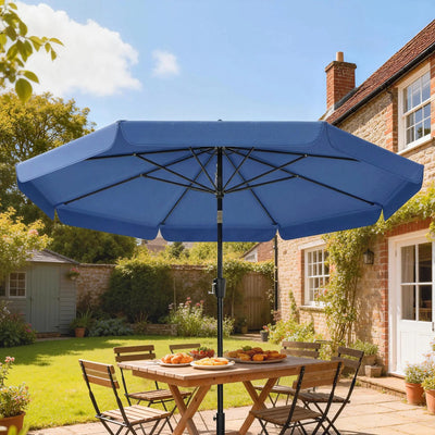 3m Garden Parasol with Adjustable Tilt UPF30+ Sun Protection For Outdoor Shade & Dining Outsunny