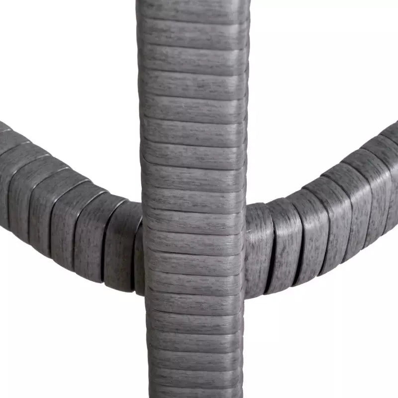 Rattan Bistro Set - Grey Outsunny