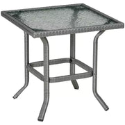 Rattan Bistro Set - Grey Outsunny