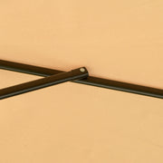 Light Brown 27m Cantilever Garden Parasol With Crank Handle For Shaded Outdoor Seating