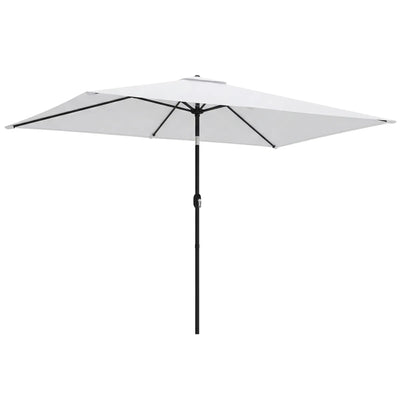 3x2m Garden Parasol with Adjustable Tilt for Easy Sun Protection on Patios and Lawns Outsunny