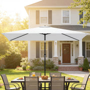 3x2m Garden Parasol with Adjustable Tilt for Easy Sun Protection on Patios and Lawns Outsunny