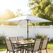 3x2m Garden Parasol with Adjustable Tilt for Easy Sun Protection on Patios and Lawns Outsunny