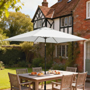 3x2m Garden Parasol with Adjustable Tilt for Easy Sun Protection on Patios and Lawns Outsunny