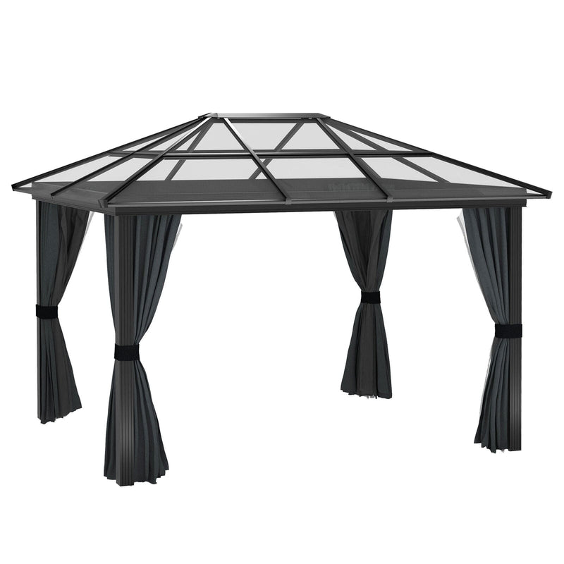 3x3.6m Steel Frame Hardtop Gazebo with Polycarbonate Roof