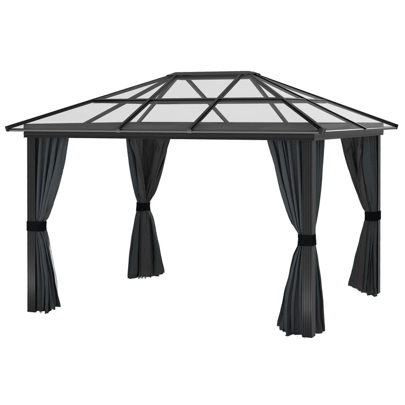 3x3.6m Steel Frame Hardtop Gazebo with Polycarbonate Roof
