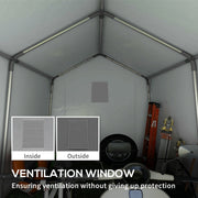 Interior view of the ventilation window, shown from inside and from outside
