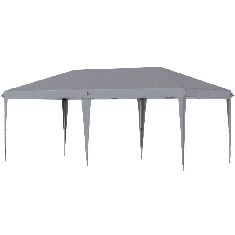 Pop Up Gazebo 6x3, UV-Resistant, Adjustable Height, Grey