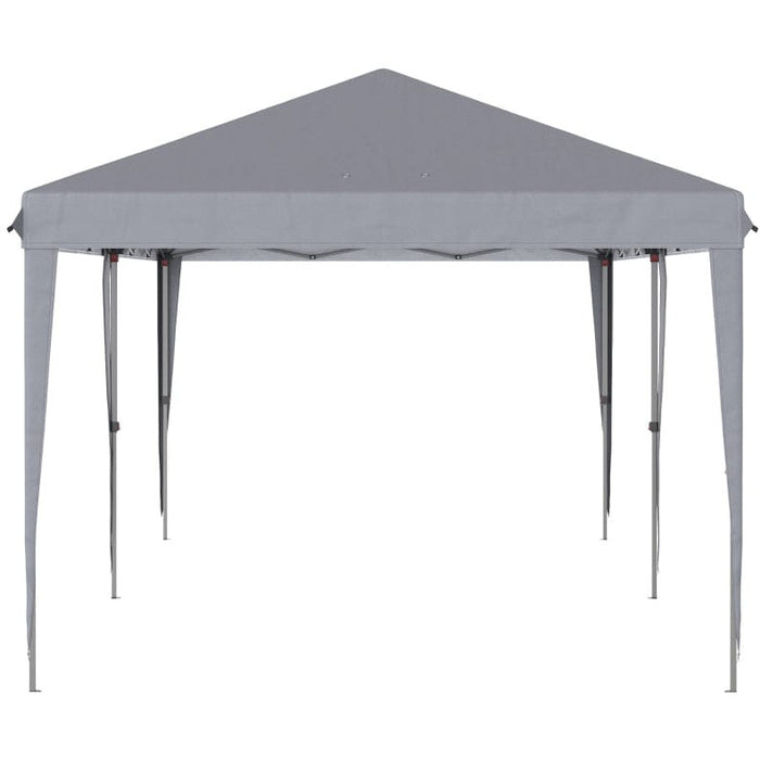 Pop Up Gazebo 6x3, UV-Resistant, Adjustable Height, Grey