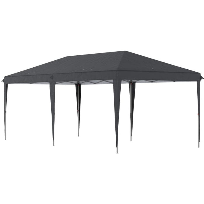 Pop Up Gazebo 6x3, UV-Resistant, Adjustable Height, Black