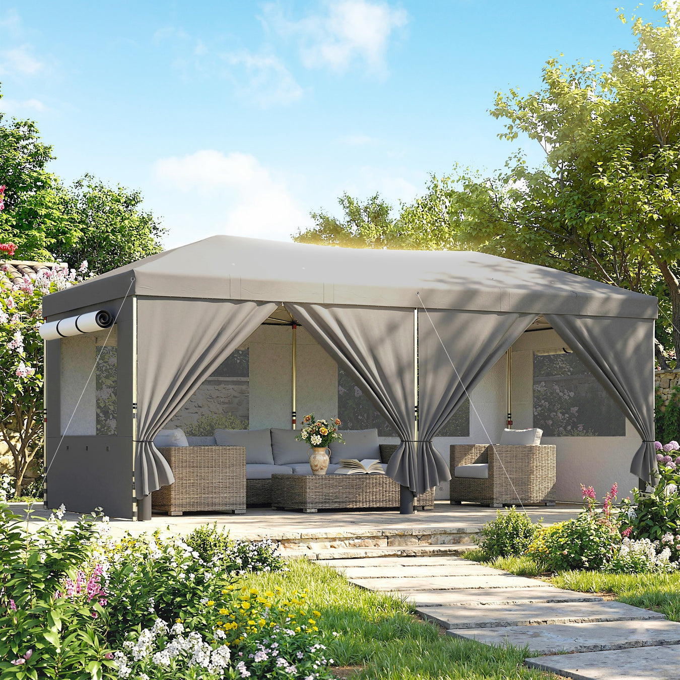 6m x 3m Gazebo Opal Retail