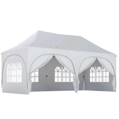 3x6m Pop Up Gazebo for Garden Parties And Events with Removable Sidewalls and UPF30+ Sun Protection Outsunny