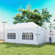 3x6m Pop Up Gazebo for Garden Parties And Events with Removable Sidewalls and UPF30+ Sun Protection Outsunny