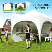 3x6m Pop Up Gazebo for Garden Parties And Events with Removable Sidewalls and UPF30+ Sun Protection Outsunny