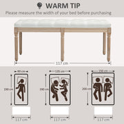 Vintage French Style Bed End Bench Cream White by HOMCOM