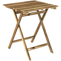 Small Folding Garden Table for Easy Outdoor Dining and Entertaining, Natural Acacia Wood Outsunny