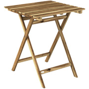 Small Folding Garden Table for Easy Outdoor Dining and Entertaining, Natural Acacia Wood Outsunny