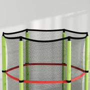 Green Kids Trampoline with Enclosure Net and Steel Frame for Ages 3-6 by HOMCOM AOSOM