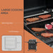 Image of a 4 Burner Gas BBQ Grill With Side Shelves