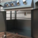 Image of a 4 Burner Gas BBQ Grill With Side Shelves