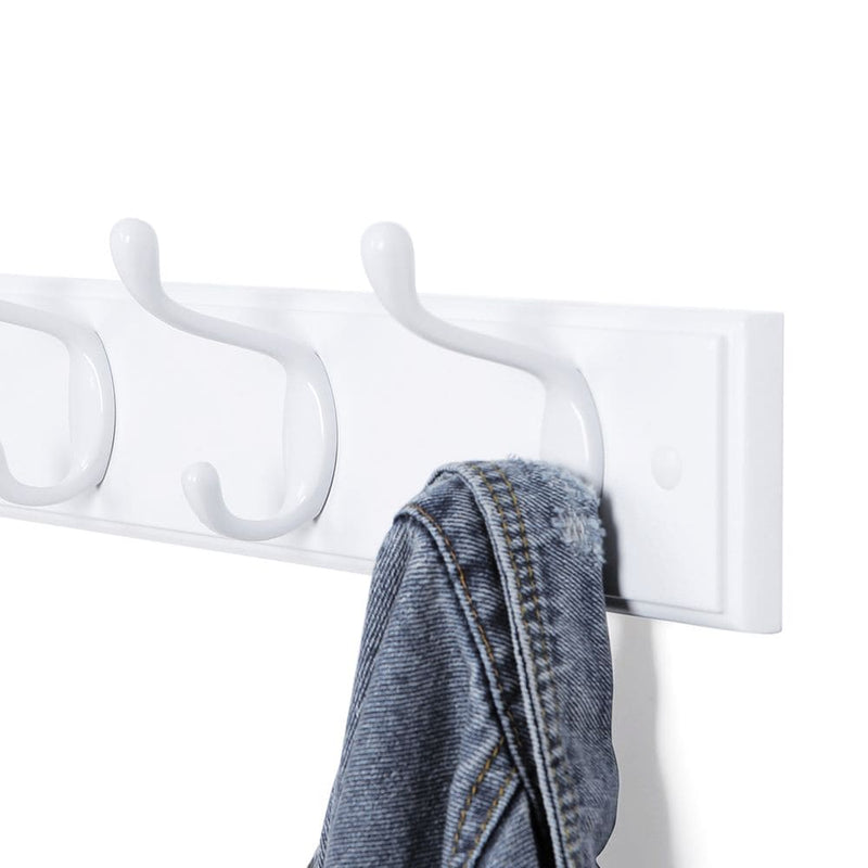 Songmics 4 Hook Coat Rack, White