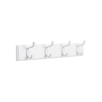 Songmics 4 Hook Coat Rack, White Songmics