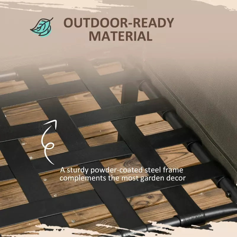 Outdoor Conversation Sets with Padded Seating, 4 Piece Steel