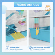 Close-up of the front access door and the detachable base tray for easy cleaning