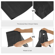 Comparison of the thickened non woven shelf fabric against a thinner fabric