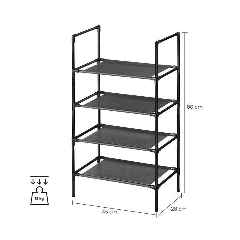 Dimensions diagram showing 45 cm width, 28 cm depth and 80 cm height