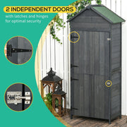Feature panel showing the two independent doors with their own hinges and latches