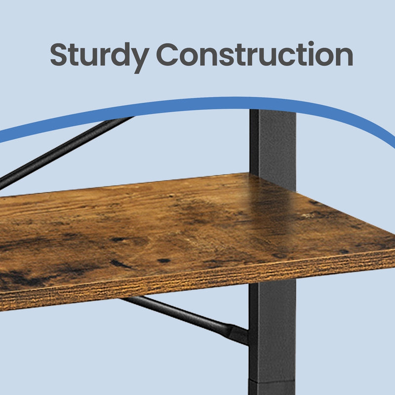 Close-up of the anti-tip kit hardware included with the shelf