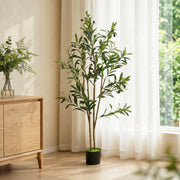 Artificial Olive Tree 120 cm Maintenance Free Greenery for Home or Office Green Homcom