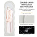 White Wavy Full Length Mirror Velvet Feel Frame by HOMCOM