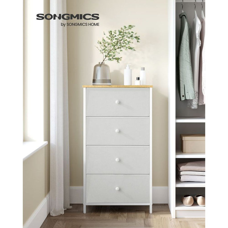 4 Drawer Chest With Fabric Drawers by Songmics